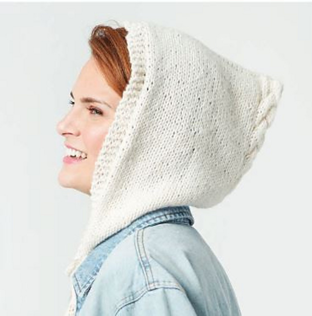 Hooded Cabled Cowl