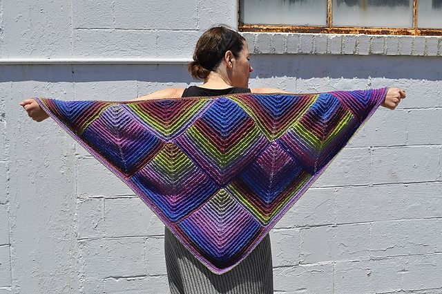 Mitered Diamond Shawl