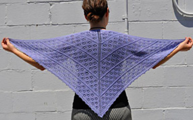 Sweet Alyssum Shawl (Fingering)