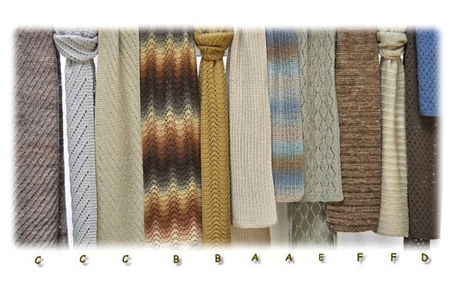 #46 Six Lace Scarves