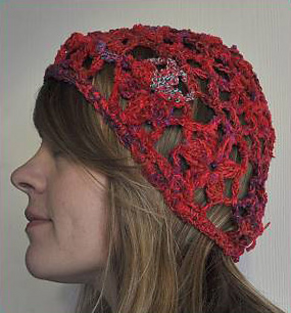 Aria & Panda Silk Crochet Flower Cloche