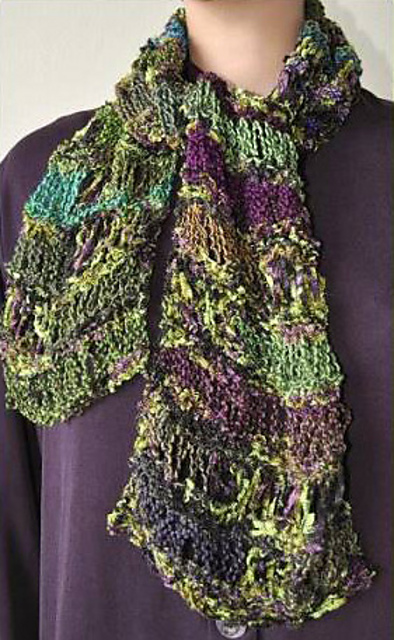 Aria Wrap & Drop Stitch Scarf