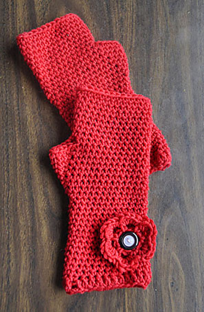 Crocheted Fingerless Gloves