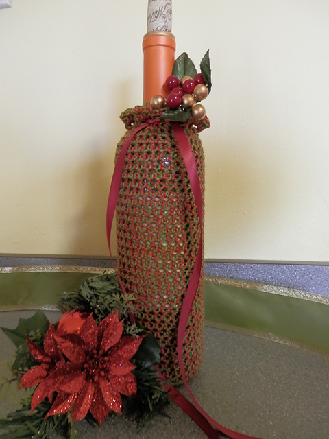 Holiday Wine Bottle Covers
