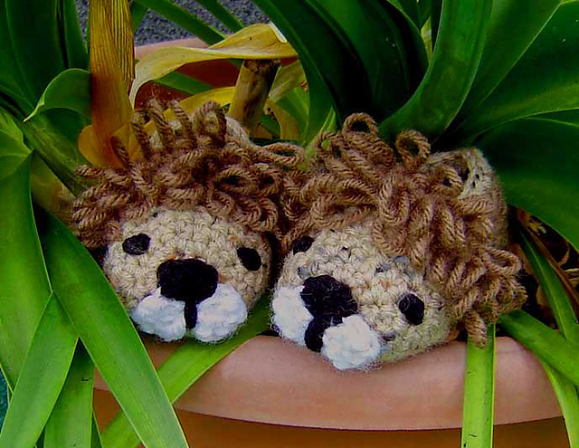 Lion baby Booties, Photo prop
