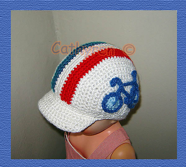 Bike Cap with Bicycle Applique