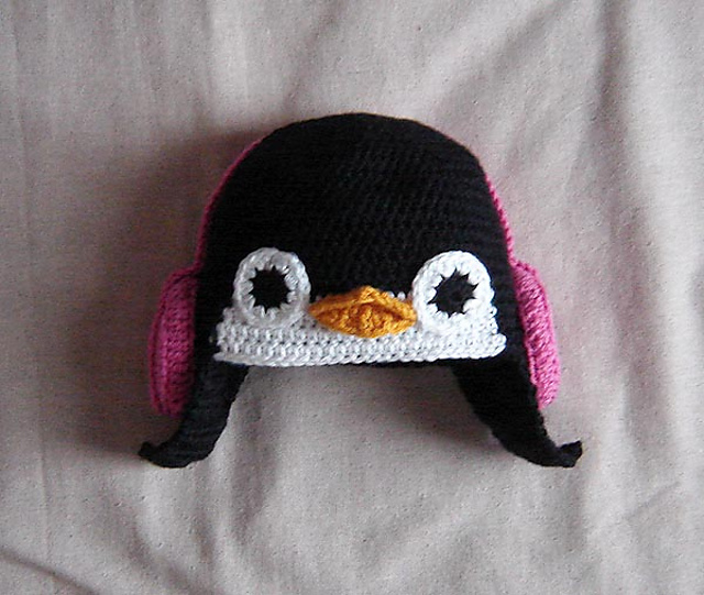 Penguin Hat with Earmuffs