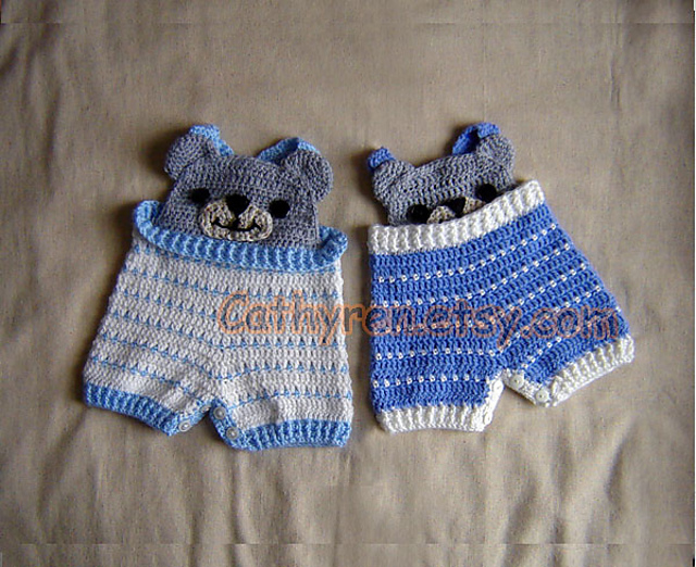 Baby Bear Overall Shorties
