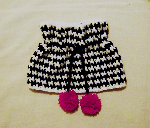 Chunky Houndstooth Cowl