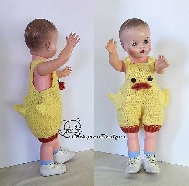 Baby Duckling Overall Romper
