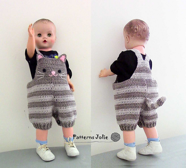 Baby Cat Overall Romper