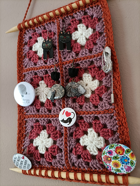 Colgador granny square