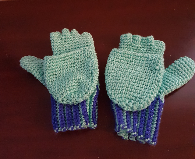 Fingerless mitt with glove