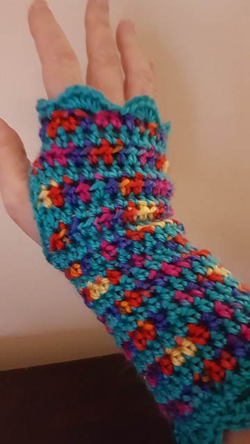Easy Fingerless mitts