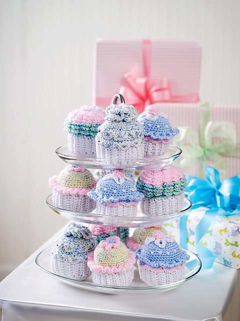 Shower Favor Crochet Cupcakes