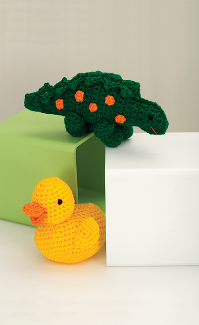Little Ducky & Spotty Dino Crochet Animals