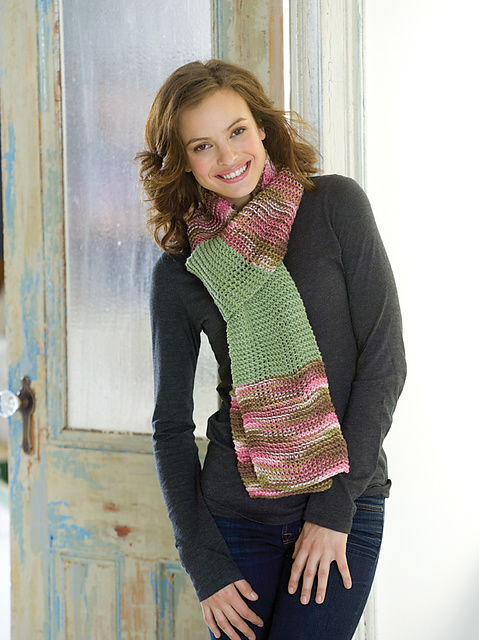 Knit Squares Scarf