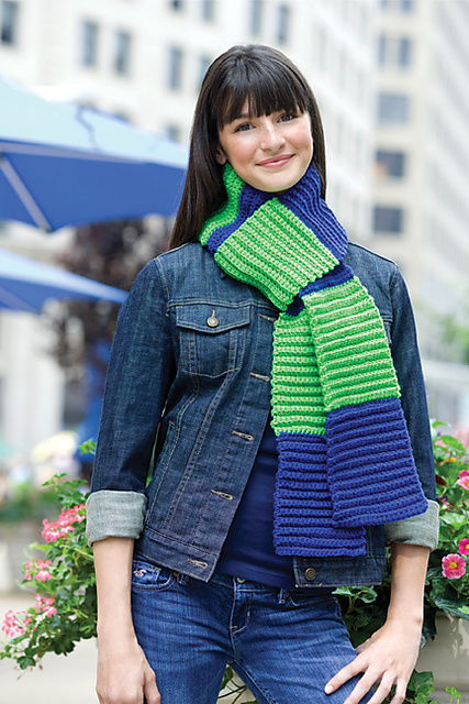 Crochet Squares Scarf