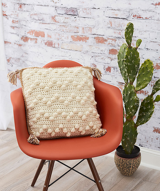 Bobble Stitch Pillow
