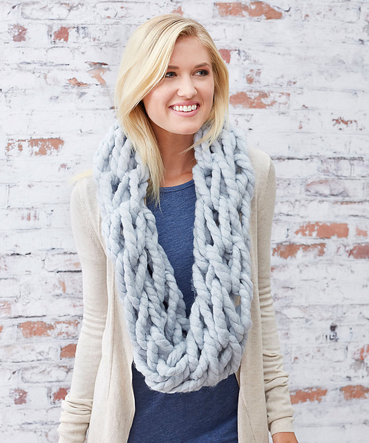 Ravelry: Cozy Arm Knit Cowl pattern by Red Heart Design Team