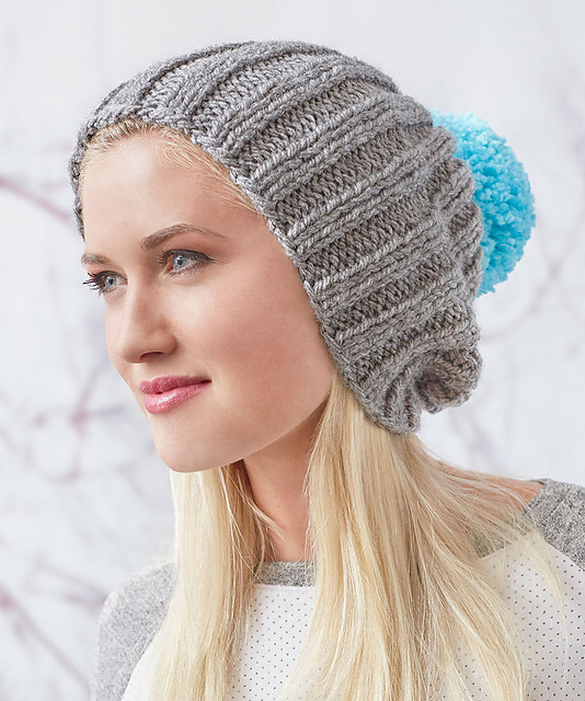 Slouchy Ribbed Knit Hat
