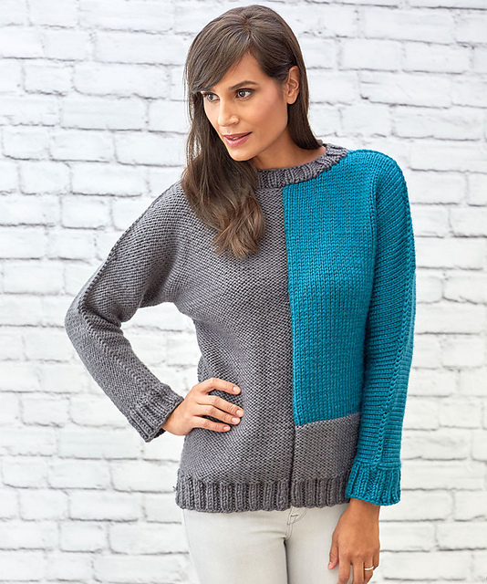 Contrast Pullover