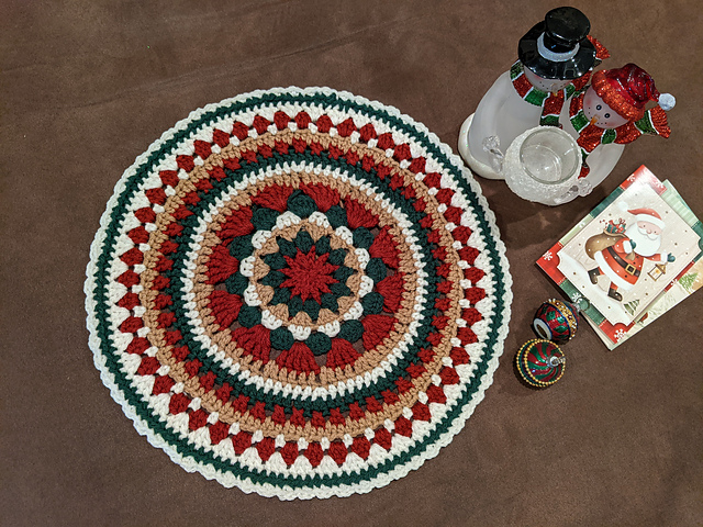 Christmas Mandala Doily