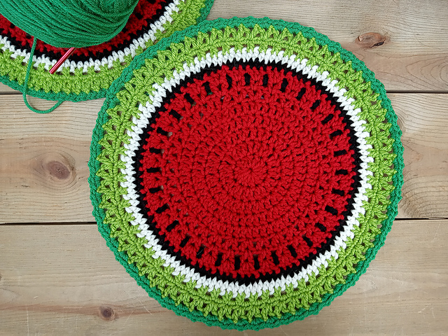 Diverse Stitch Watermelon Doily
