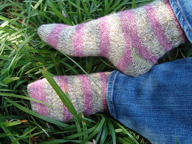 Wisteria Garden Socks