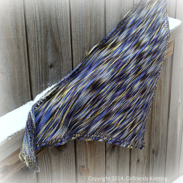 Winter Blues Shawlette