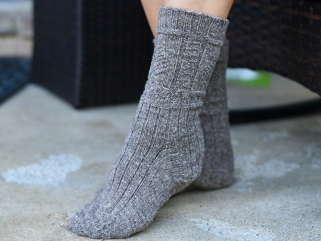 Lighthouse Gansey Sock