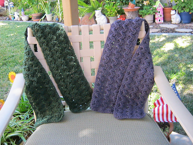 Raised Zig Zag Scarf
