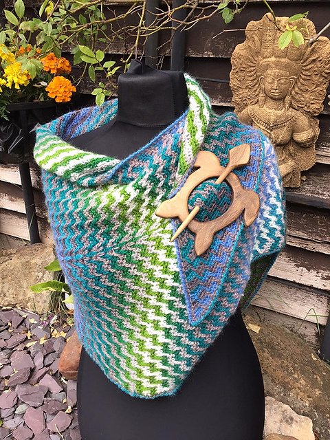 Brickwork Kite Shawl