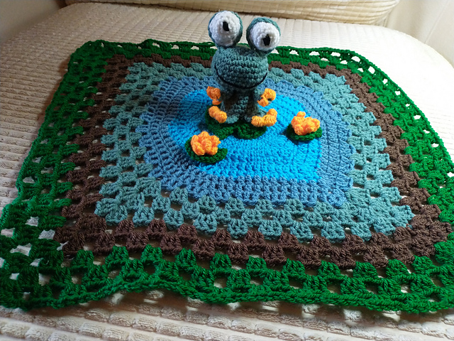 Frog Lily Pond Comforter