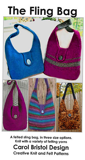 Fling Bag, A Felted Sling Bag