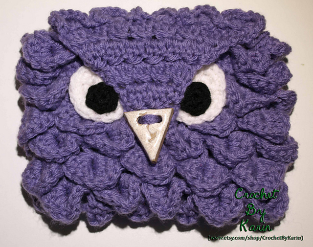 Crochet Owl Clutch