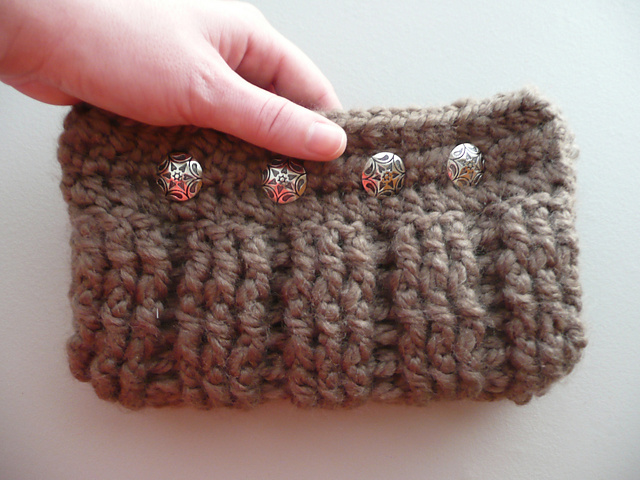 Chunky Crocheted Clutch