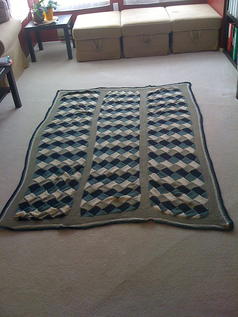 Entrelac Afghan
