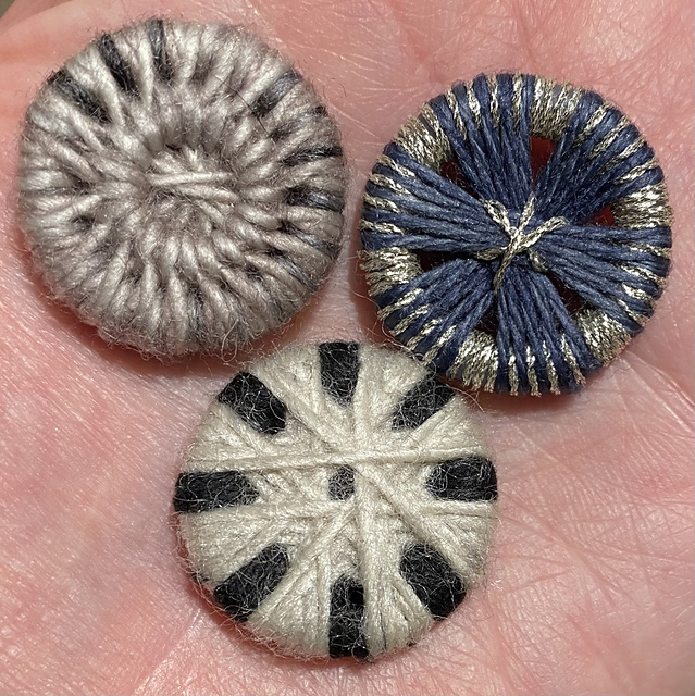Ravelry: cckillingsworth's Threaded Buttons - Dorset & Zwirnknopf