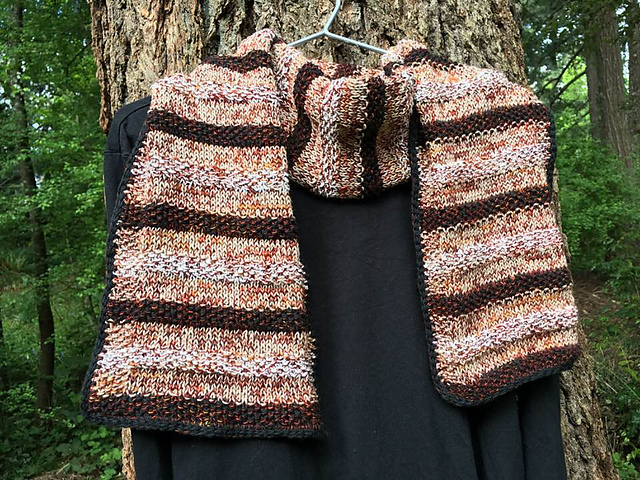 Stashbusting Striped Scarf