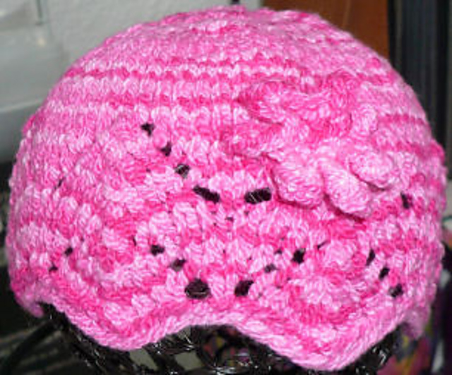 Black Pug Knits Fixation Lace Baby Hat