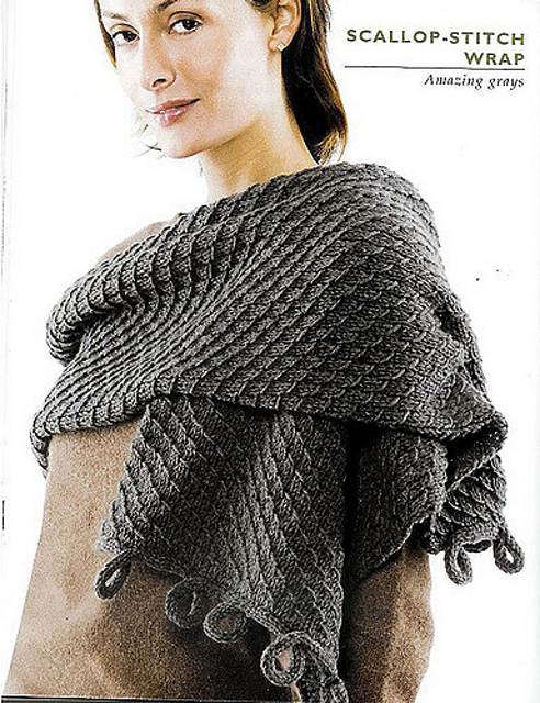 Scallop-Stitch Wrap