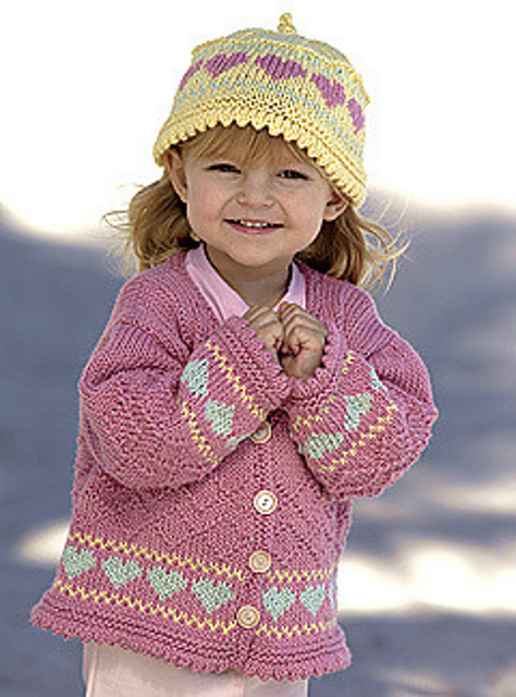Beach Baby Cardigan & Hat