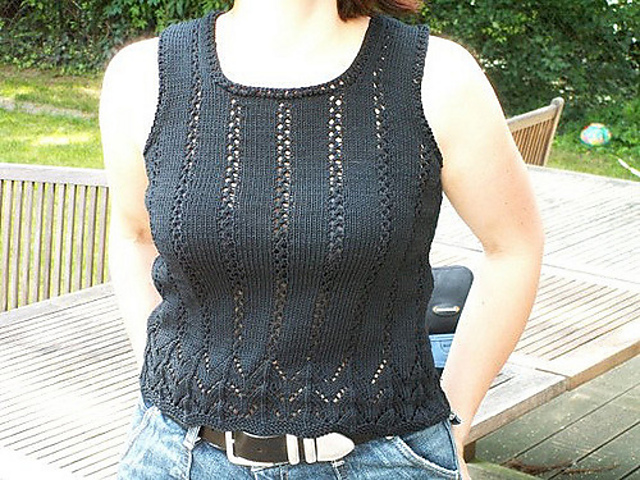 Rostfarbenes Lyra-Top von Lisa (Luftige Leibchen)