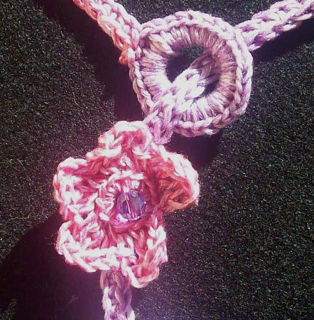 Crochet Necklace Flowers