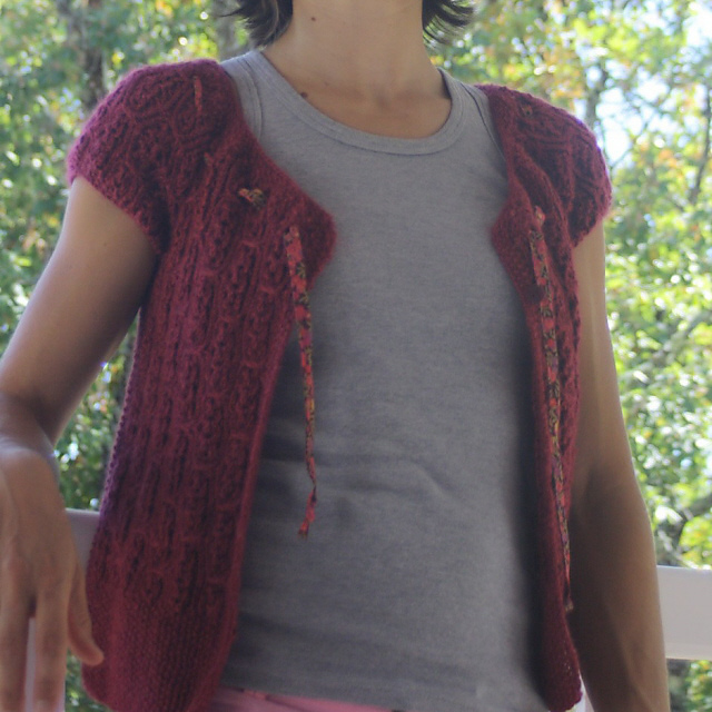 07 - Cardigan manches courtes