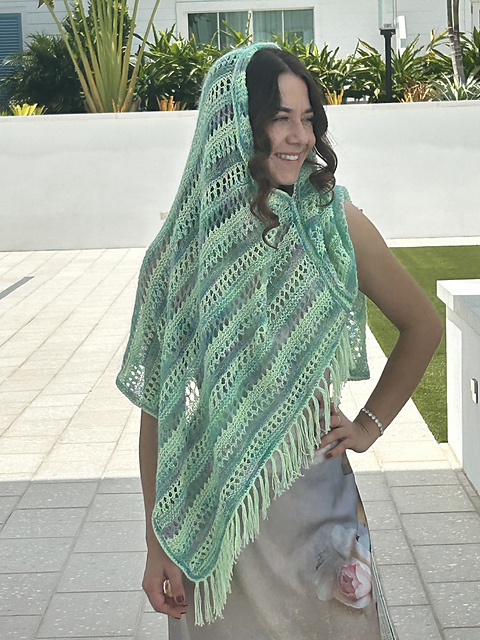 Mint Breeze poncho