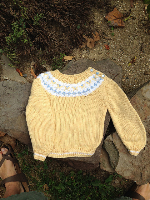Butterfly Fair Isle Pullover