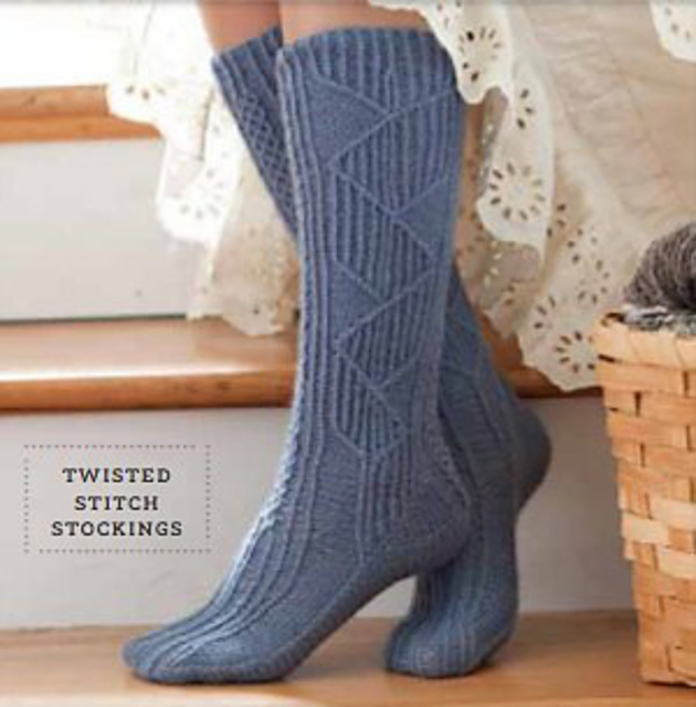 Twisted-Stitch Stockings