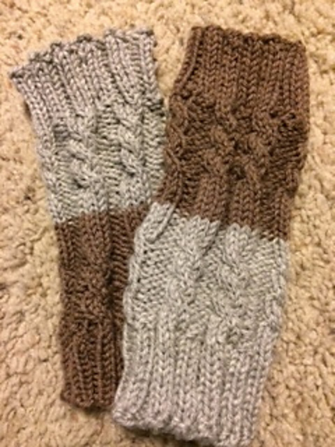 Reversible Cabled Boot Cuffs
